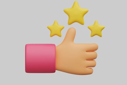 Preview: Thumbs up with three stars