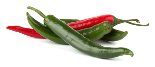 Preview: Hot chili peppers isolated on white background