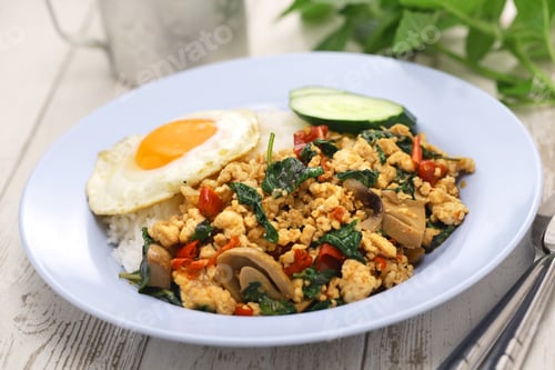 Preview: Thai basil chicken ( Gai Pad Krapow )