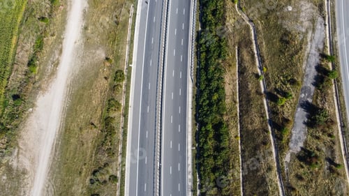Preview: Road With No Traffic Aerial View