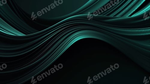 Preview: Abstract design of green silk waves, creating a mesmerizing visual aesthetic