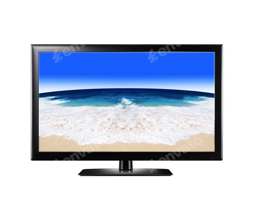 Preview: LCD display showing sandy beach