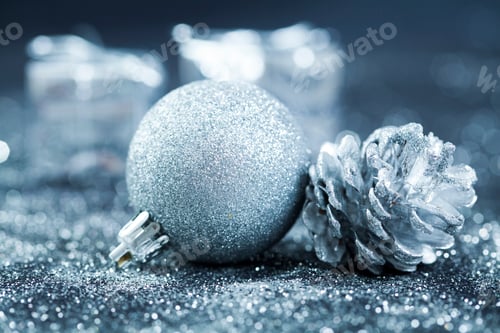 Preview: Close up on Christmas tree decorations