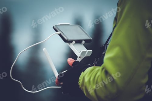 Preview: Man operating a drone