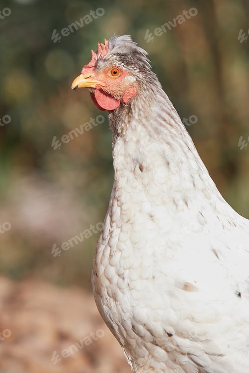 Preview: Vertical shot of a Sulmtaler in a field under the sunlight with a blurry background