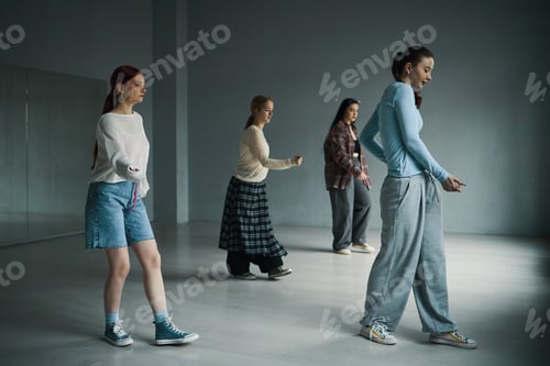 Preview: Practicing Dance Moves in Spacious Studio Setting