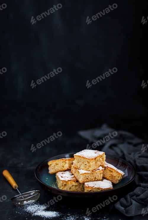 Preview: Fresh homemade simple delicious corn and fruits cake