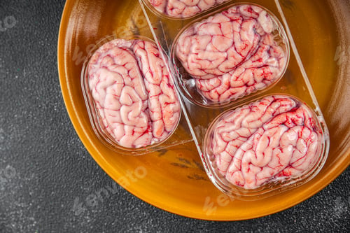 Preview: pork brains raw edible offal meat fresh food tasty fresh healthy eating cooking appetizer meal food