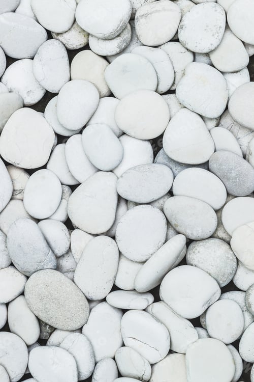 Preview: White stone pebbles texture
