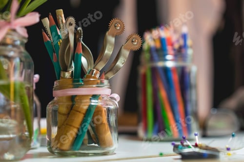 Preview: Fashion designer background concept.