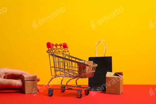 Preview: Concept of shopping, Black friday and discounts