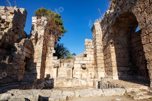 Preview: Nymphaeum of Perge. Ruins of ancient Pamphylian city located in Antalya Province, Turkey.