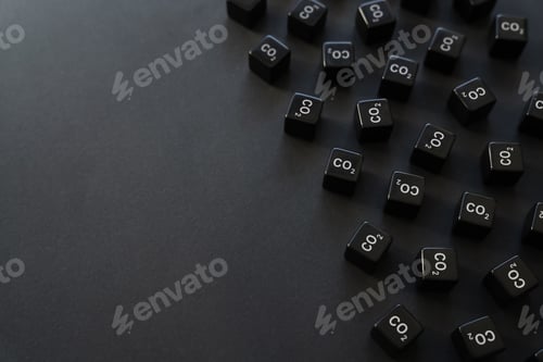 Preview: Cubes of CO2. Visualization in tons cubic volumes.