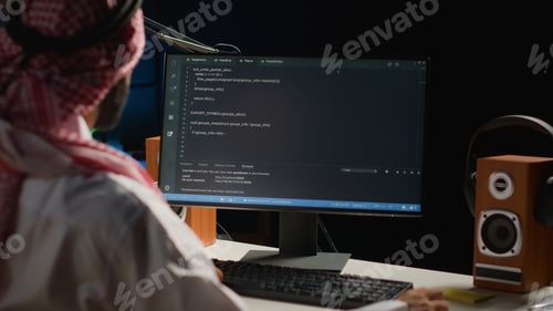 Preview: Engineer writing code at home
