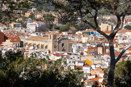 Preview: St. Vicente chapel in Tossa de Mar. Costa Brava, Spain