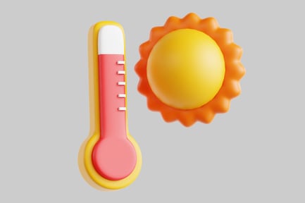 Preview: Sophisticated Thermometer and Sphere in Grayscale