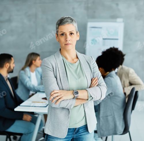 Preview: young business people meeting office portrait woman businesswoman teamwork group success corporate