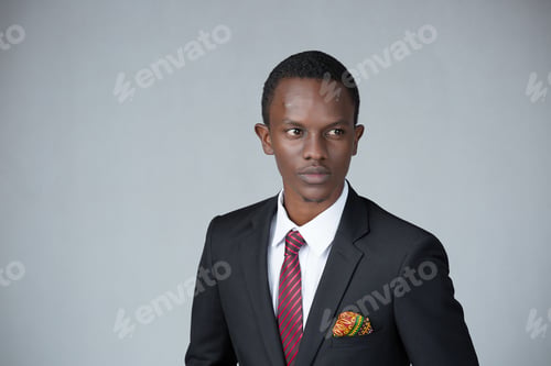 Preview: Creative emotional Portraits of young mid-adult Kenyan black Male Man