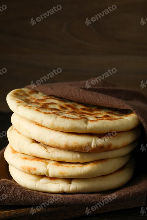 Preview: Tasty bakery food concept - delicious Pita, food for making in home