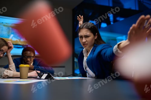 Preview: Stressed workers, business negotiations in office