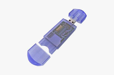 Preview: Usb flash drive with circuit board pattern