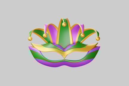 Preview: Festive jester mask