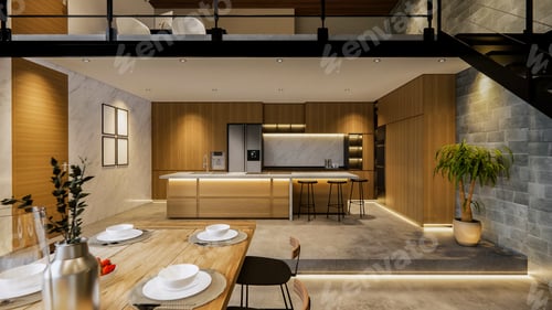 Vorschau: 3D-Hausinterieur