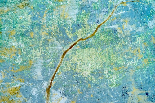 Preview: Old wall green and blue texture