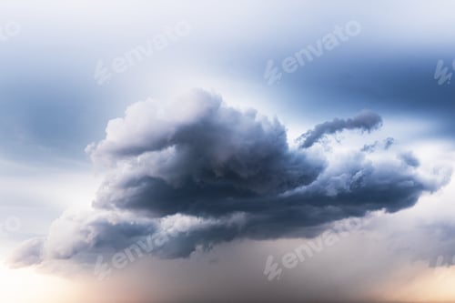Preview: Stormy sky with dramatic clouds