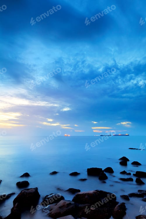 Preview: Seascape and sunset