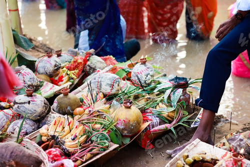 Preview: Offerings for the annual ritual of Chhath Puja