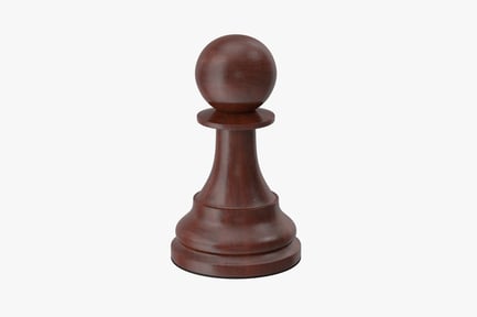 Preview: Wooden Chess Pawn Piece