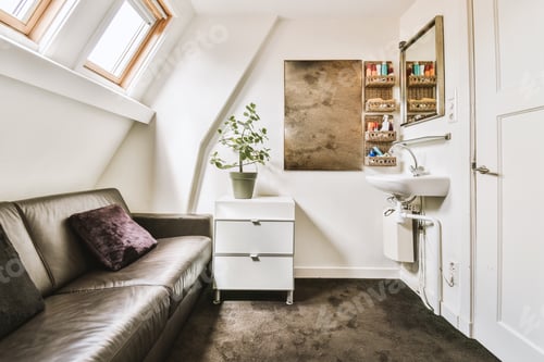 Preview: Interior of modern workplace at home