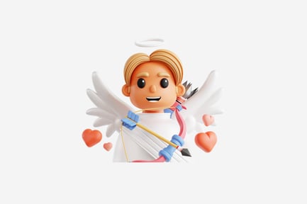 Preview: 3D Cute Cupid Character