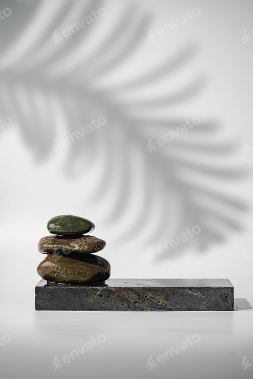 Preview: black stone podium