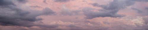 Preview: Cloudscape during a dark, rainy and colorful morning sunrise