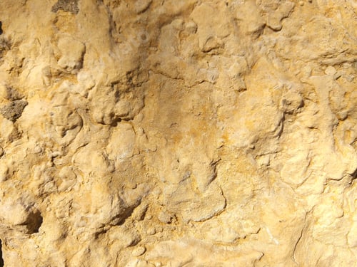 Preview: Texture Of Calcareous Wall, Abstract Pattern With Yellow Hues, Background With Limestone In Retro