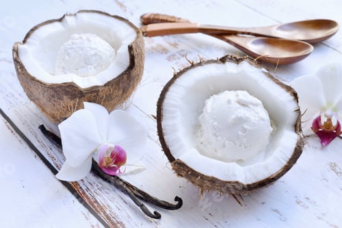 Preview: Coconut vanilla ice cream