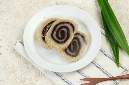 Preview: Mochi roll with topping sesame seed