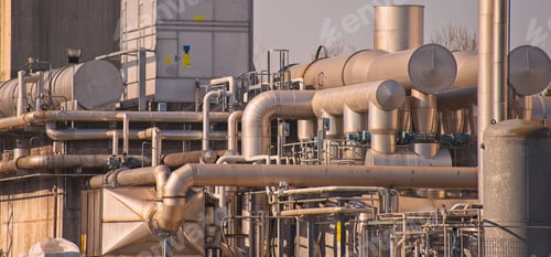 Preview: Chemical complex, pipes and tanks.