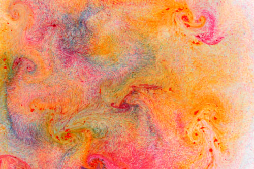 Preview: Fluid Art. Abstract Colorful Background. Multicolored Stains On Liquid. Multicolored Pattern With