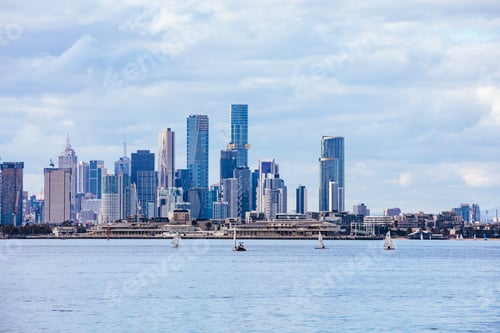 Preview: Melbourne Skyline from Williamstown in Australia