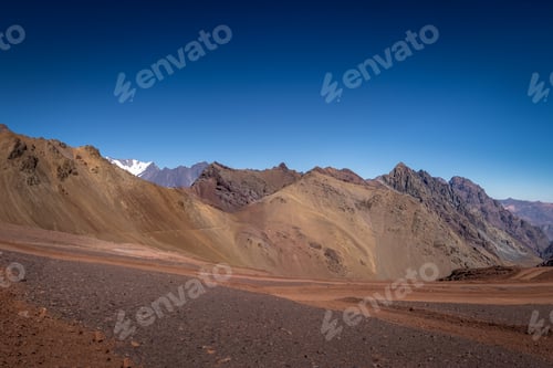 Preview: Nevado Juncal Mountain in Cordillera de Los Andes - Mendoza Province, Argentina