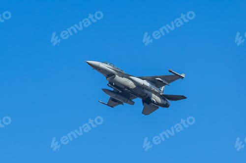 Preview: Military Fighter Jet Performing Aerobatic Flight Maneuver