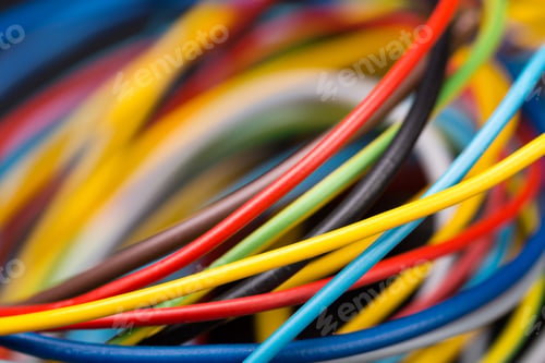 Preview: Colorful electrical cables