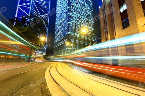 Preview: traffic in city at night