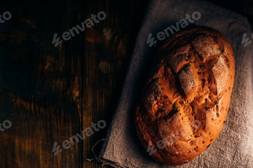 Preview: Loaf of Bread on Cloth.