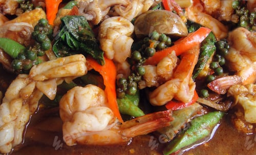 Preview: Spicy seafood with herbs Thai food