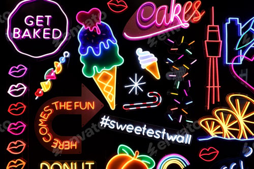 Preview: Candy shop neon lights