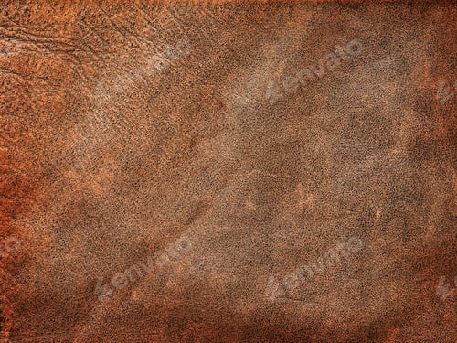 Preview: Genuine leather texture background. Old brown cowhide background texture dark brown leather